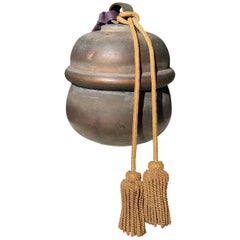 Japanese Used Bold Sound Shinto Suzu Temple Bell+ Tassels