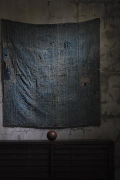 Giapponese antico "BORO" 1800s-1860s / Arazzo di stracci Patchwork Tessile Wabisabi