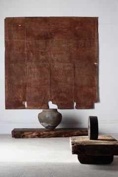 Japanese Antique Boro Paper / Wall Decoration / 1800-1900s / Wabi-sabi