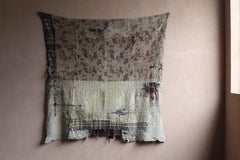 Japanese Antique Boro Textile 1900s-1940s / Abstract Art Wabi Sabi