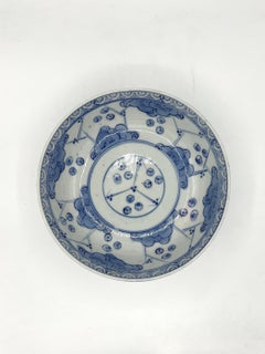 Japanese Antique Bowl: Mashiko Ware Plum 1920s