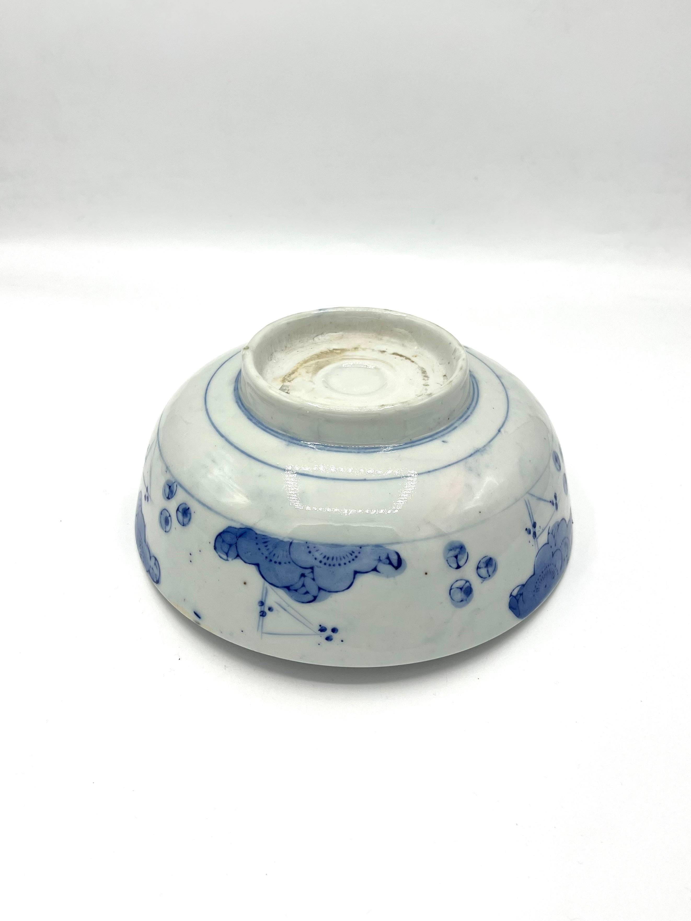 Bol japonais ancien : Mashiko Ware Plum 1920s État moyen - En vente à Paris, FR