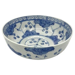 Japanese Antique Bowl: Mashiko Ware Plum 1920s