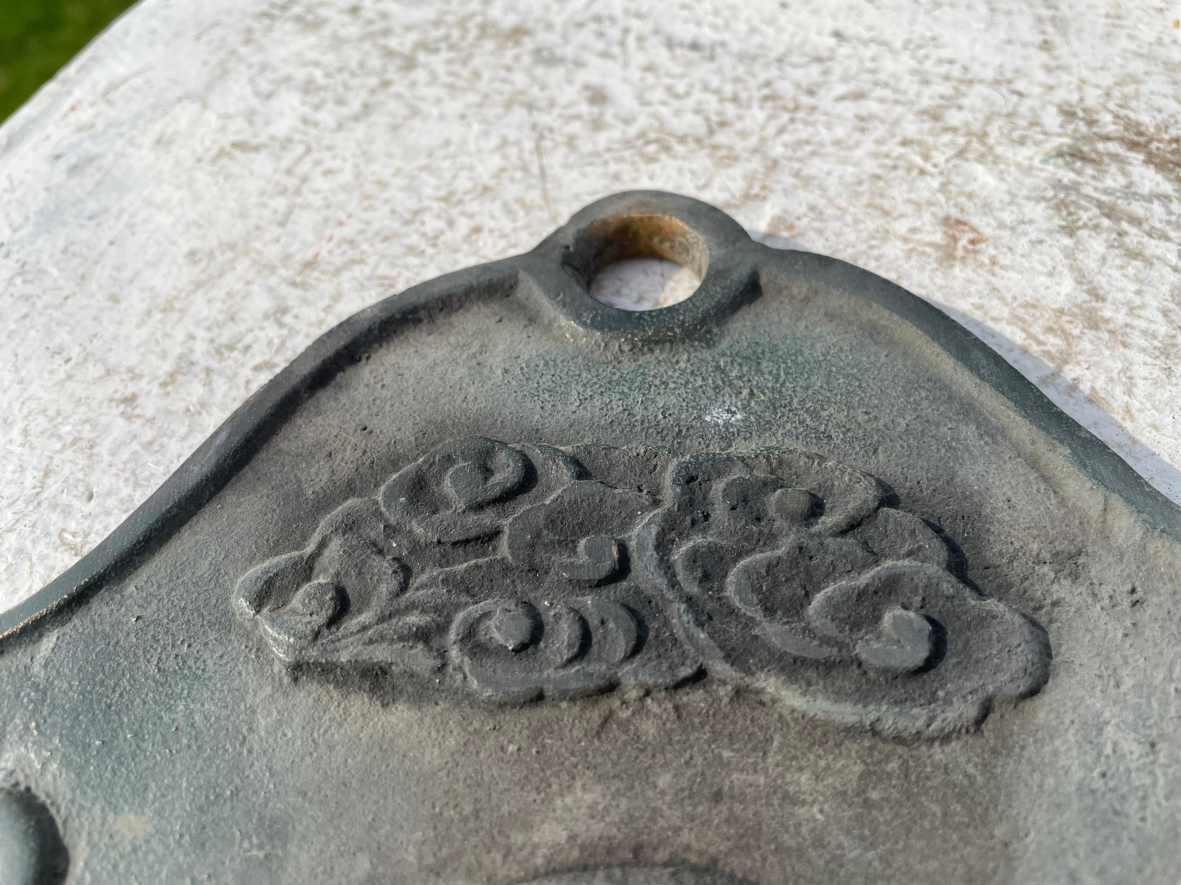 Japanese Old Vintage 1920s Bronze Buddhist Cloud Bell Chime Unban 1
