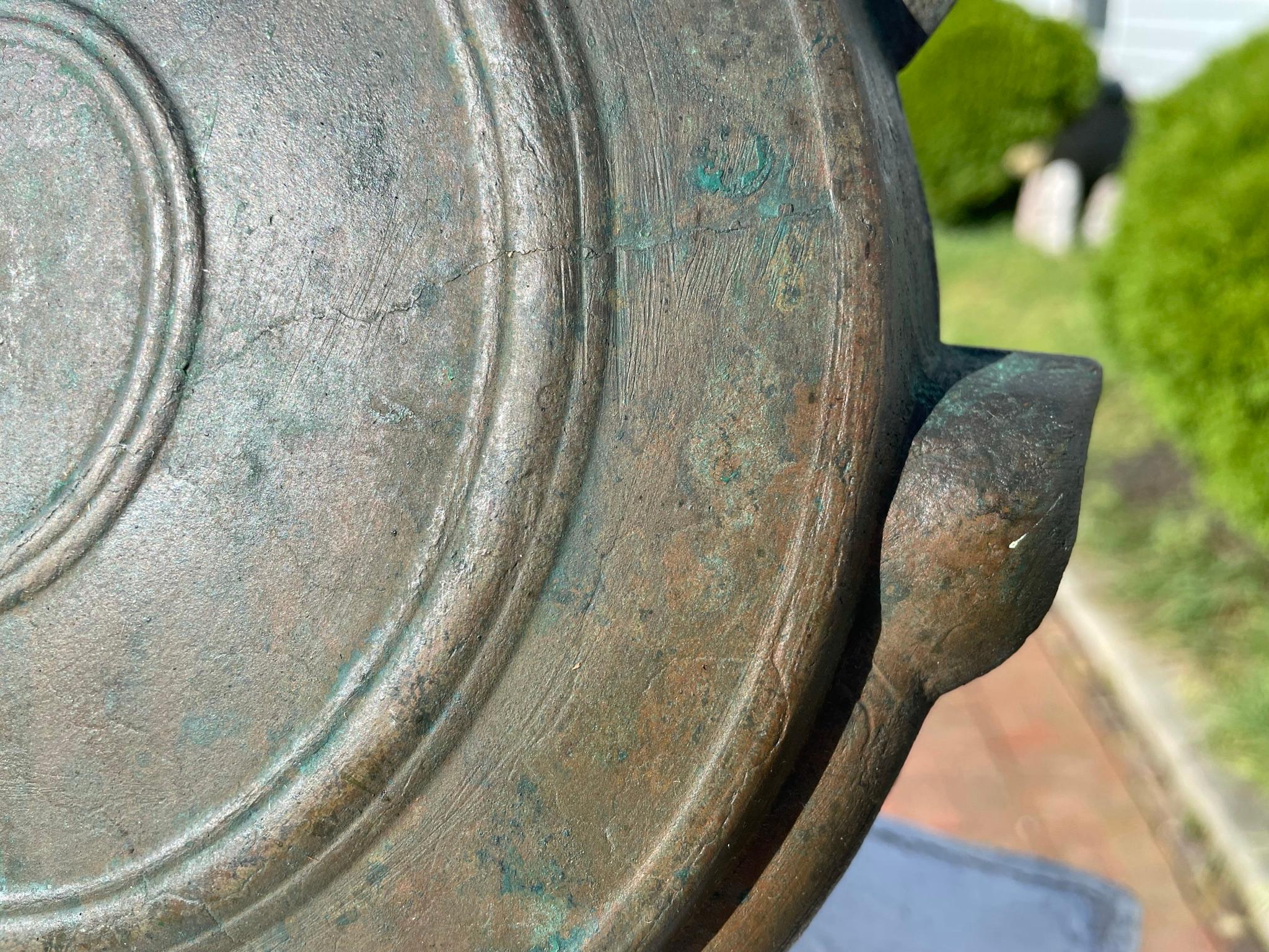 Japanese Antique Bronze Wishing Bell 1705 5