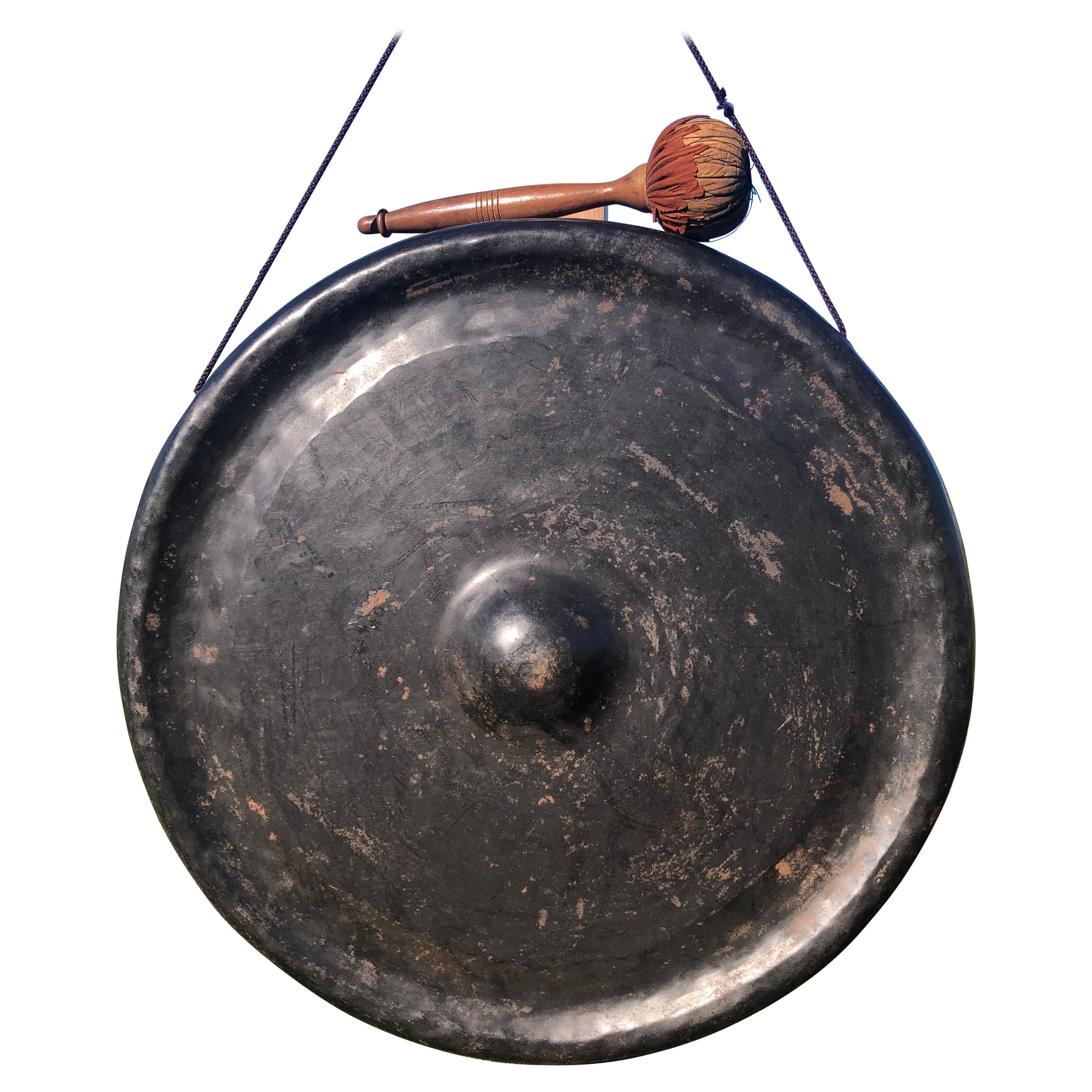 Japanese Antique Huge Bronze Gong
