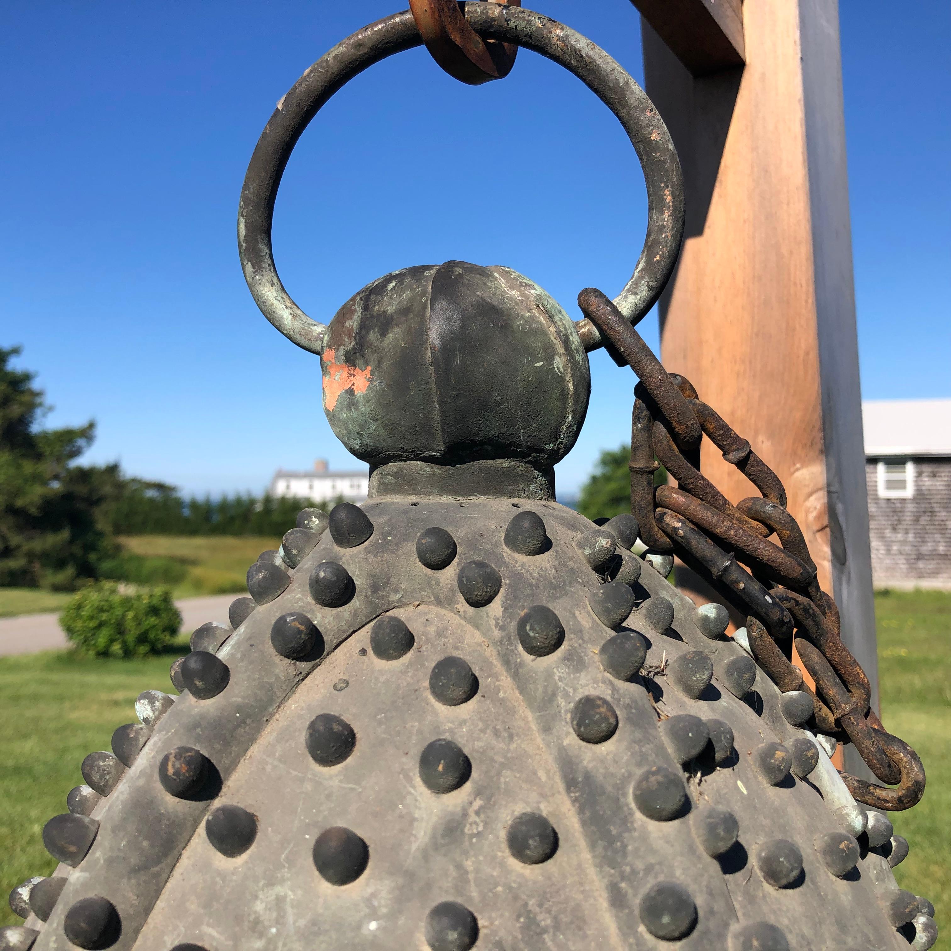 Japanische Antike Einzigartige Bronze Stern Fisch Laterne  im Zustand „Gut“ im Angebot in South Burlington, VT