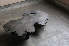 Japanese Antique Brutalist  Low Table 1900s-1940s / Side Table Wabi Sabi