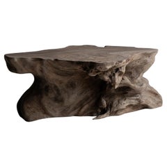 Antiquités japonaises Brutalist  Table basse 1900-1940 / Table d'appoint Wabi Sabi