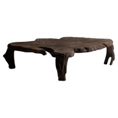 Antiquités japonaises Brutalist  Table basse 1900-1940 / Table d'appoint Wabi Sabi