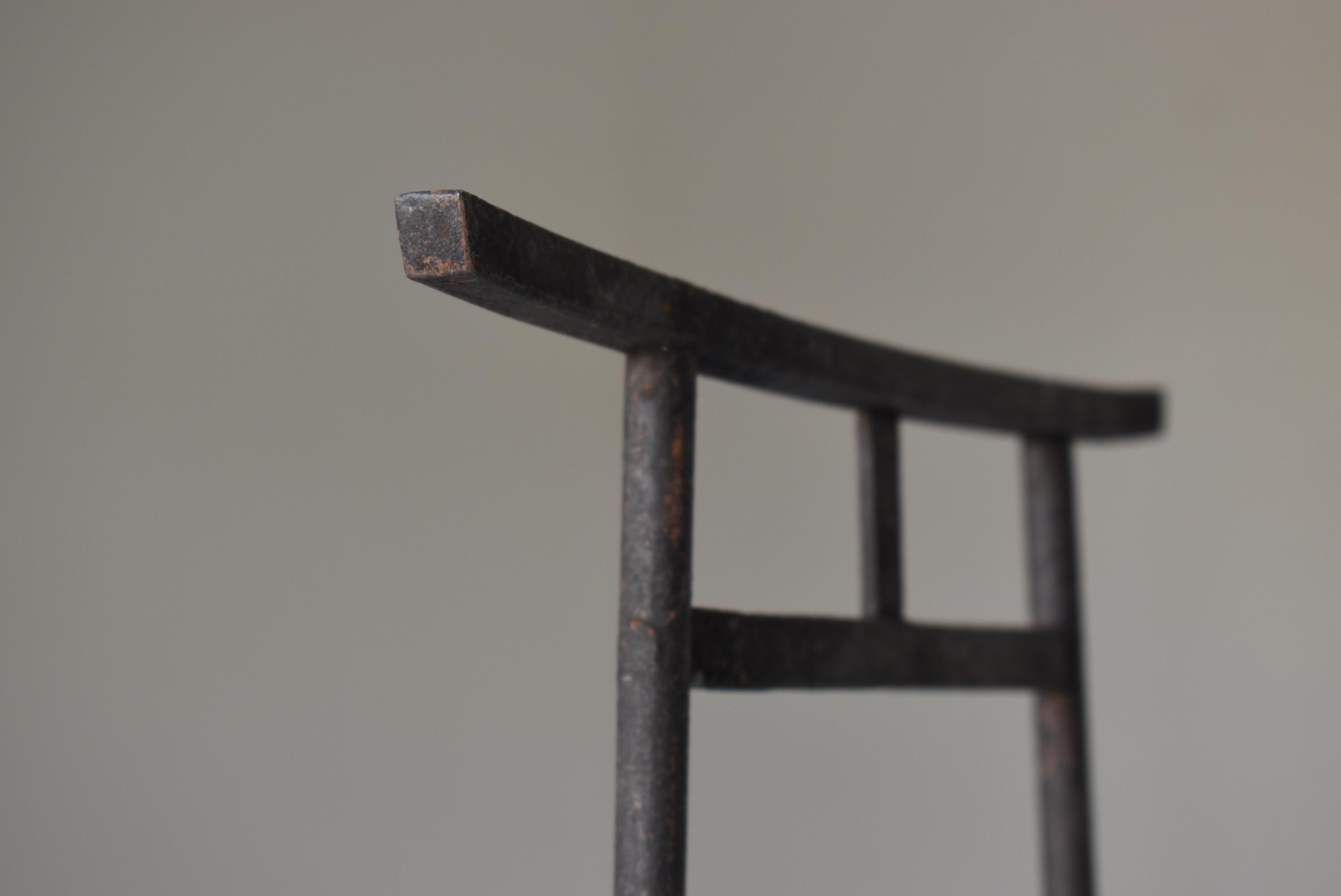 Japanese Antique Buddhist Art Iron Torii Gate 1900s-1940s / Wabi Sabi 7