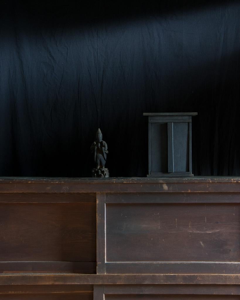 Japanese Antique Buddhist Shrine Box 