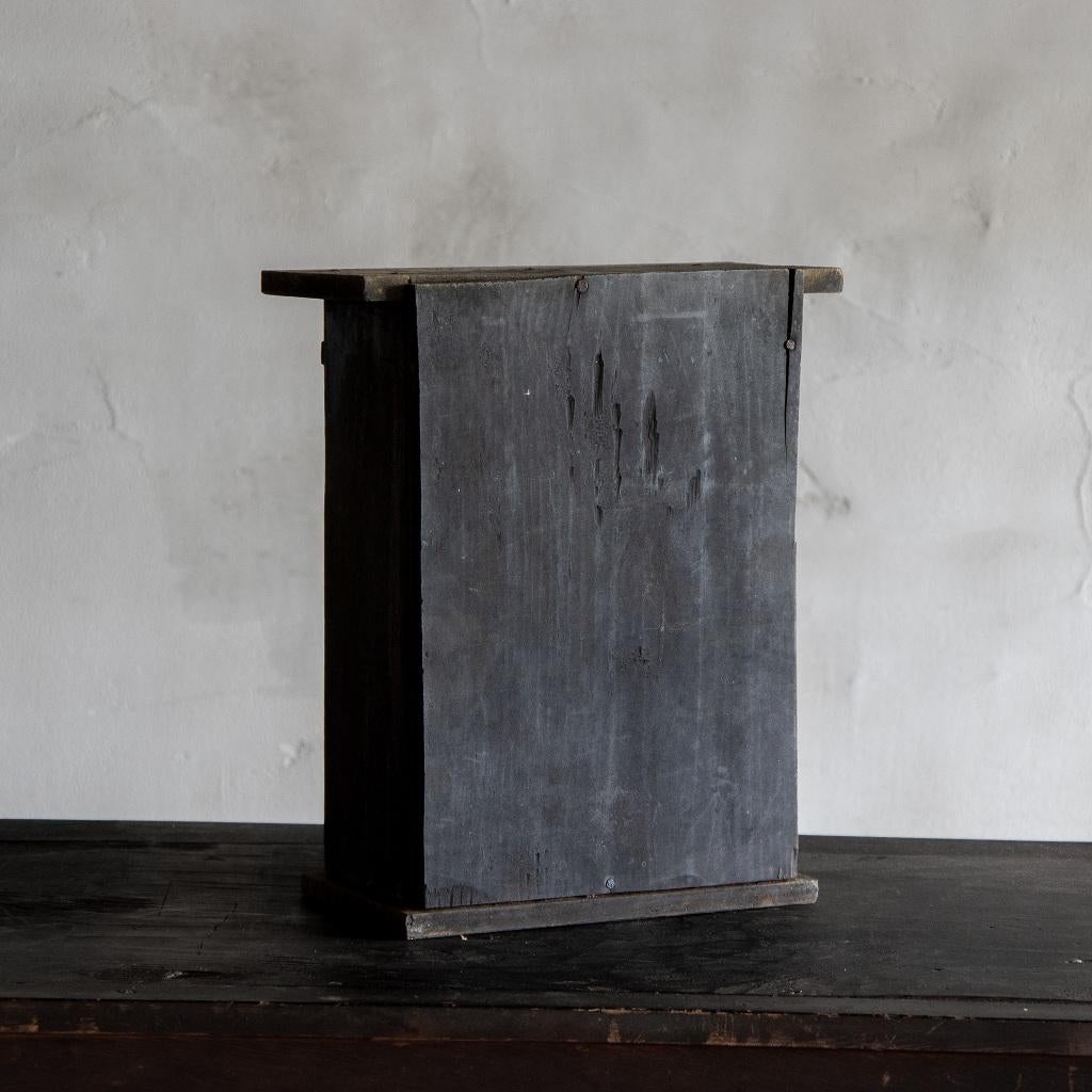 Cedar Japanese Antique Buddhist Shrine Box 