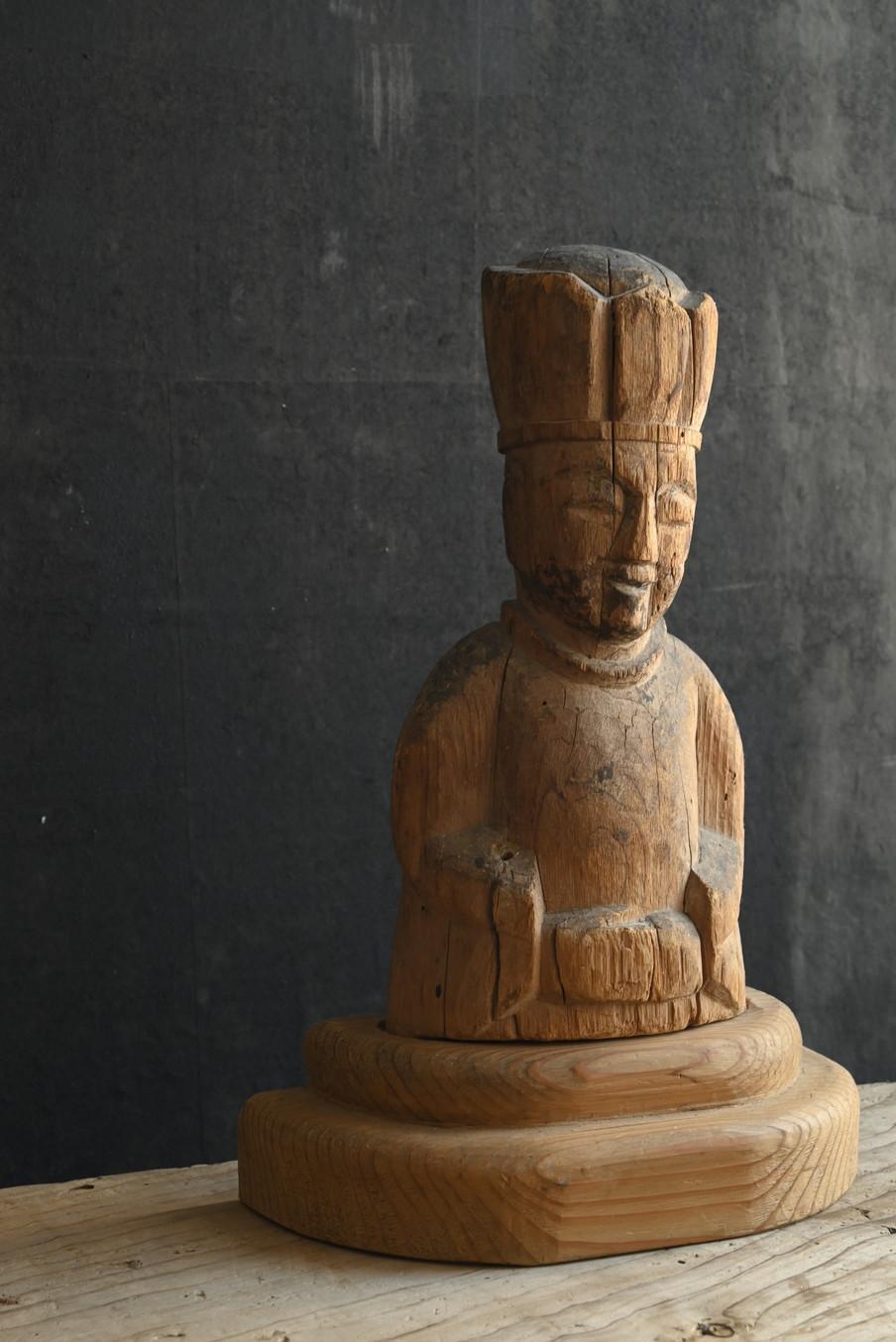 Hand-Carved Japanese antique Buddhist statues/[Ten Kings statues]/Edo period/18-19th century For Sale
