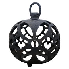 Japanese Used "Butterfly Wings" Globe Lantern with Chain