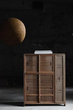 Armoire ancienne japonaise 1900s-1940s / Shoe Cabinet Tansu Sideboard Wabi Sabi