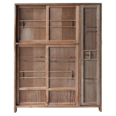 Japanese Antique Cabinet 1900s-1940s / Shoe Cabinet Tansu Sideboard Wabi Sabi
