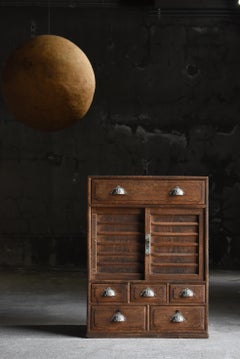 Cabinet ancien japonais 1912s-1926s / Tansu Chest of Drawer Sideboard Wabisabi