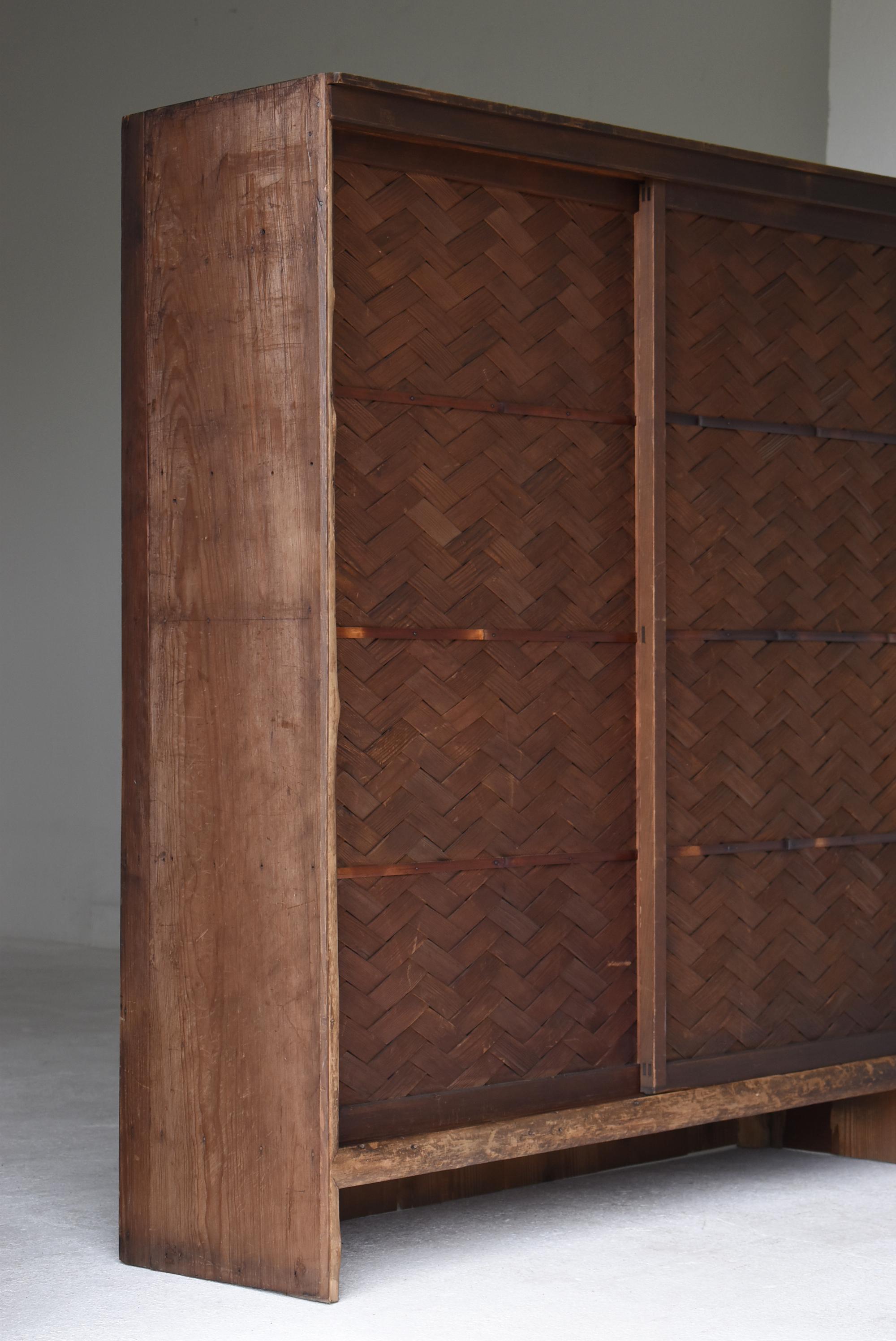 Japanese Antique Cabinet 1920s-1940s / Tansu Sideboard Wabi Sabi 5