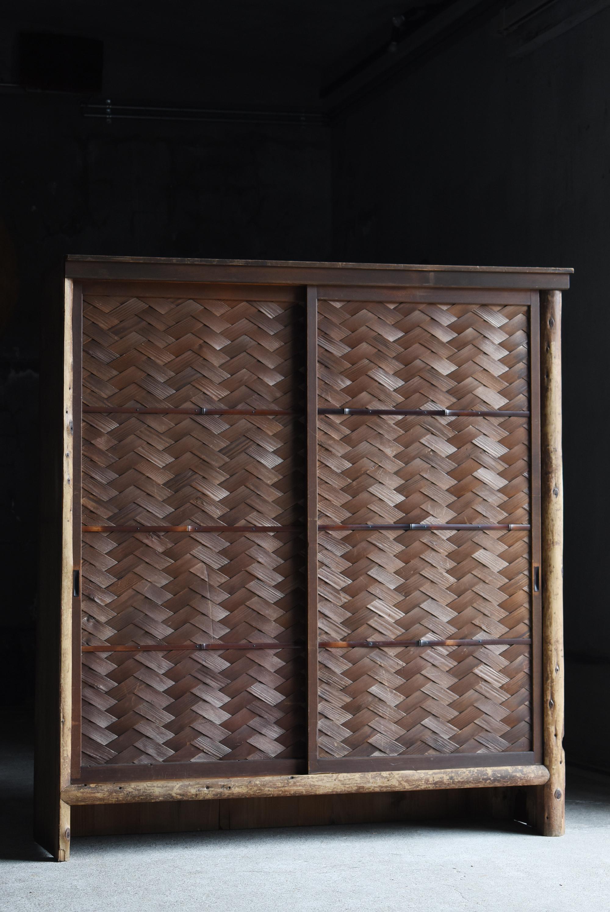 Japanese Antique Cabinet 1920s-1940s / Tansu Sideboard Wabi Sabi 9