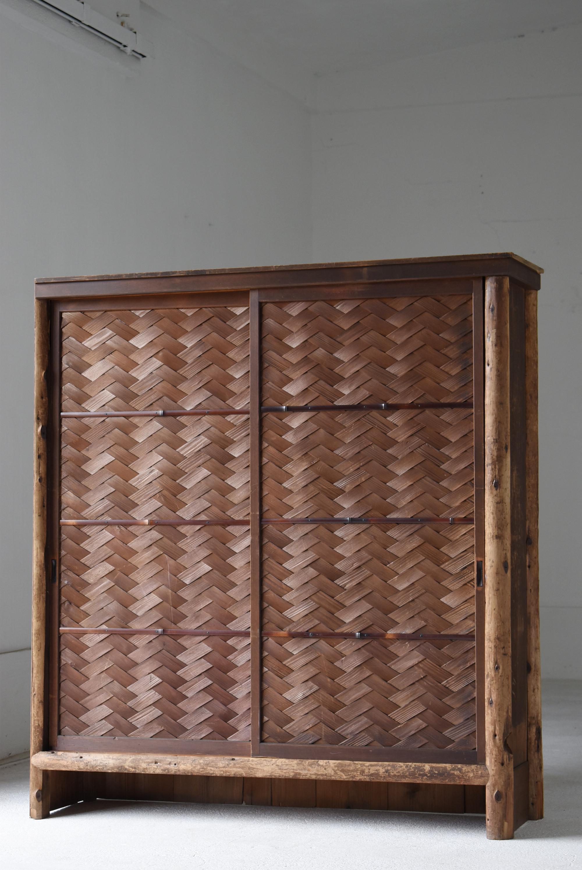 Taisho Japanese Antique Cabinet 1920s-1940s / Tansu Sideboard Wabi Sabi