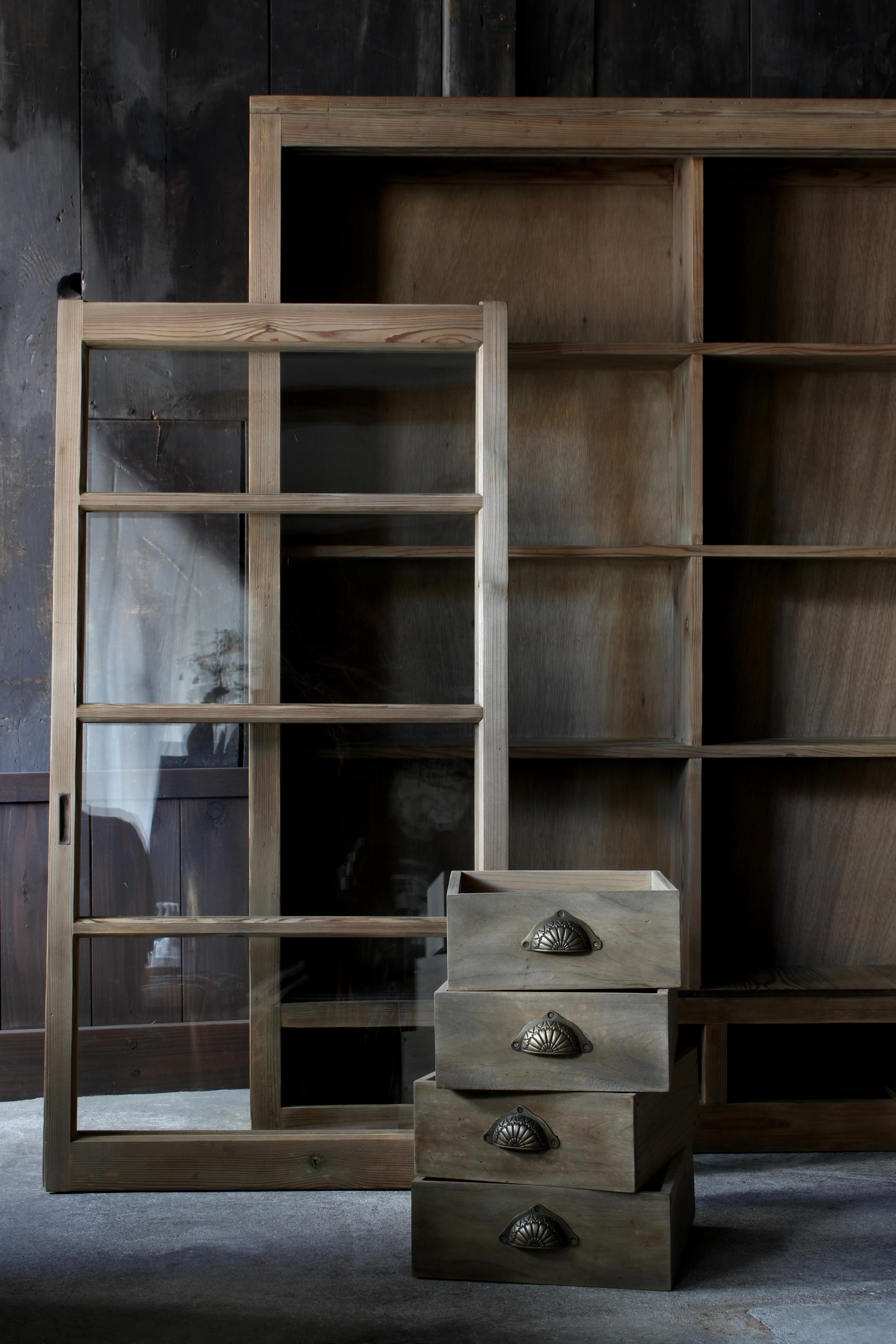 Japanese Antique Cabinet / Storage / Taisho Period / WabiSabi Japandi 4