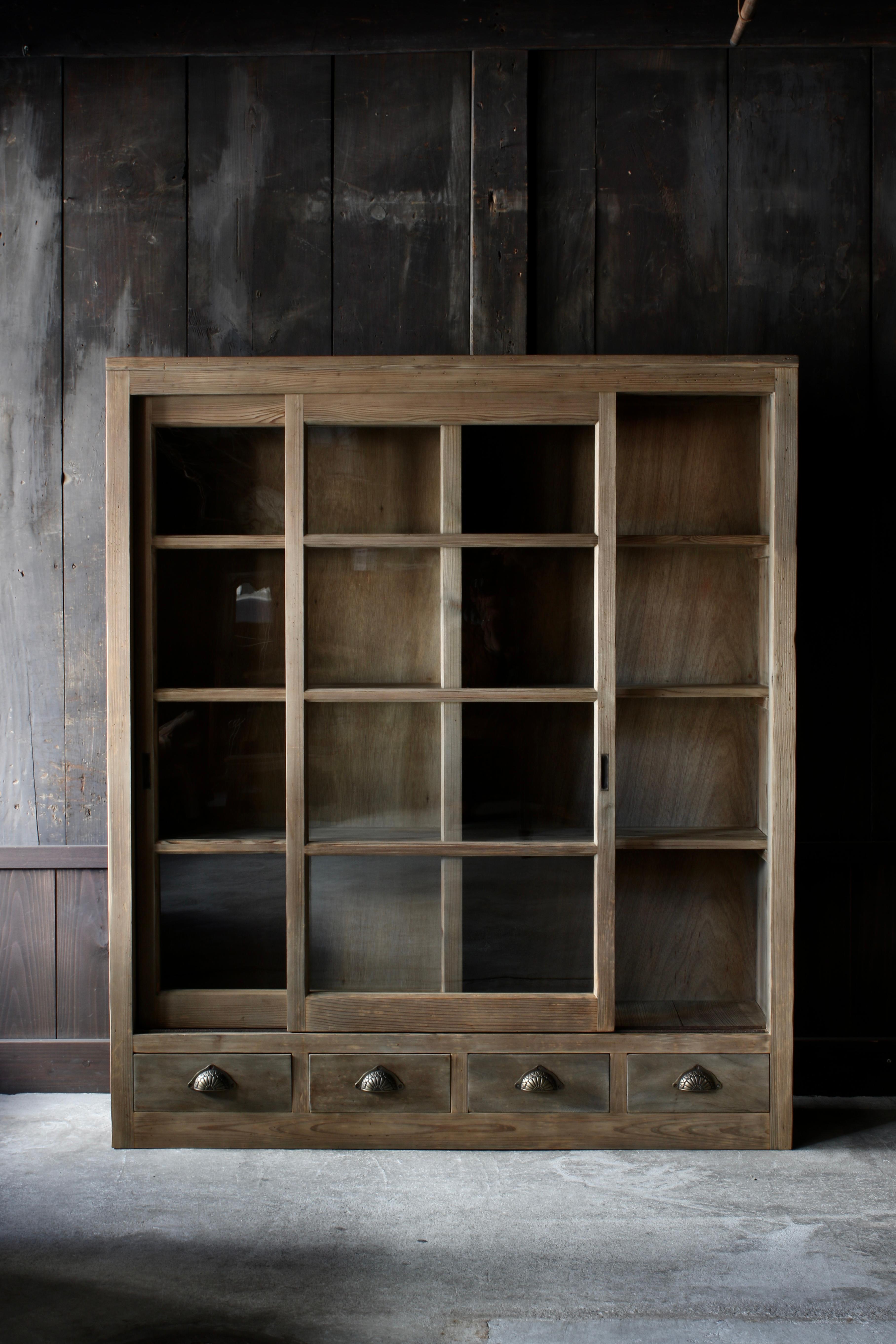 Japanese Antique Cabinet / Storage / Taisho Period / WabiSabi Japandi 10