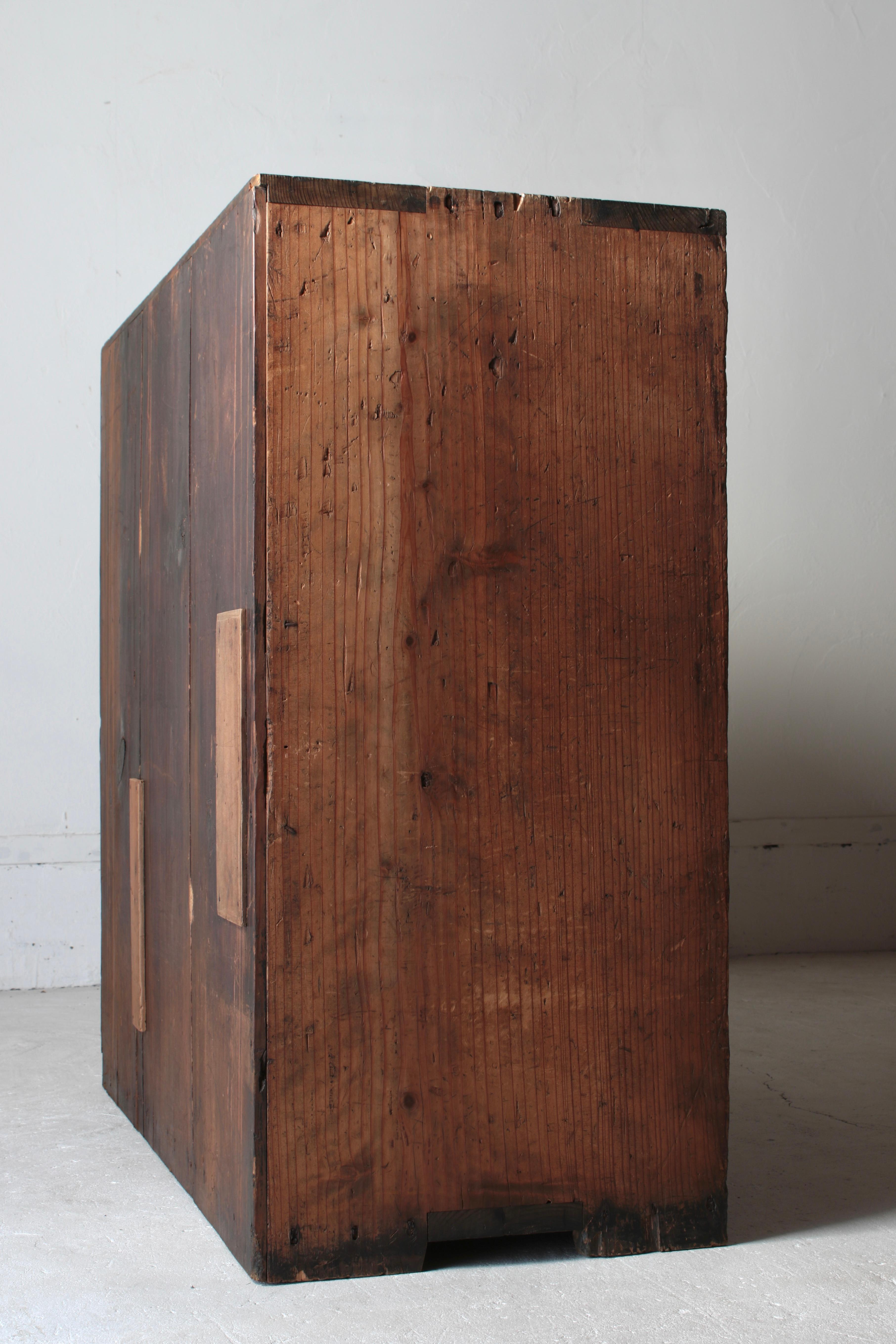 Antike japanische Kommoden / Tansu-Aufbewahrung 1868-1912er Jahre / Wabi-Sabi im Angebot 5