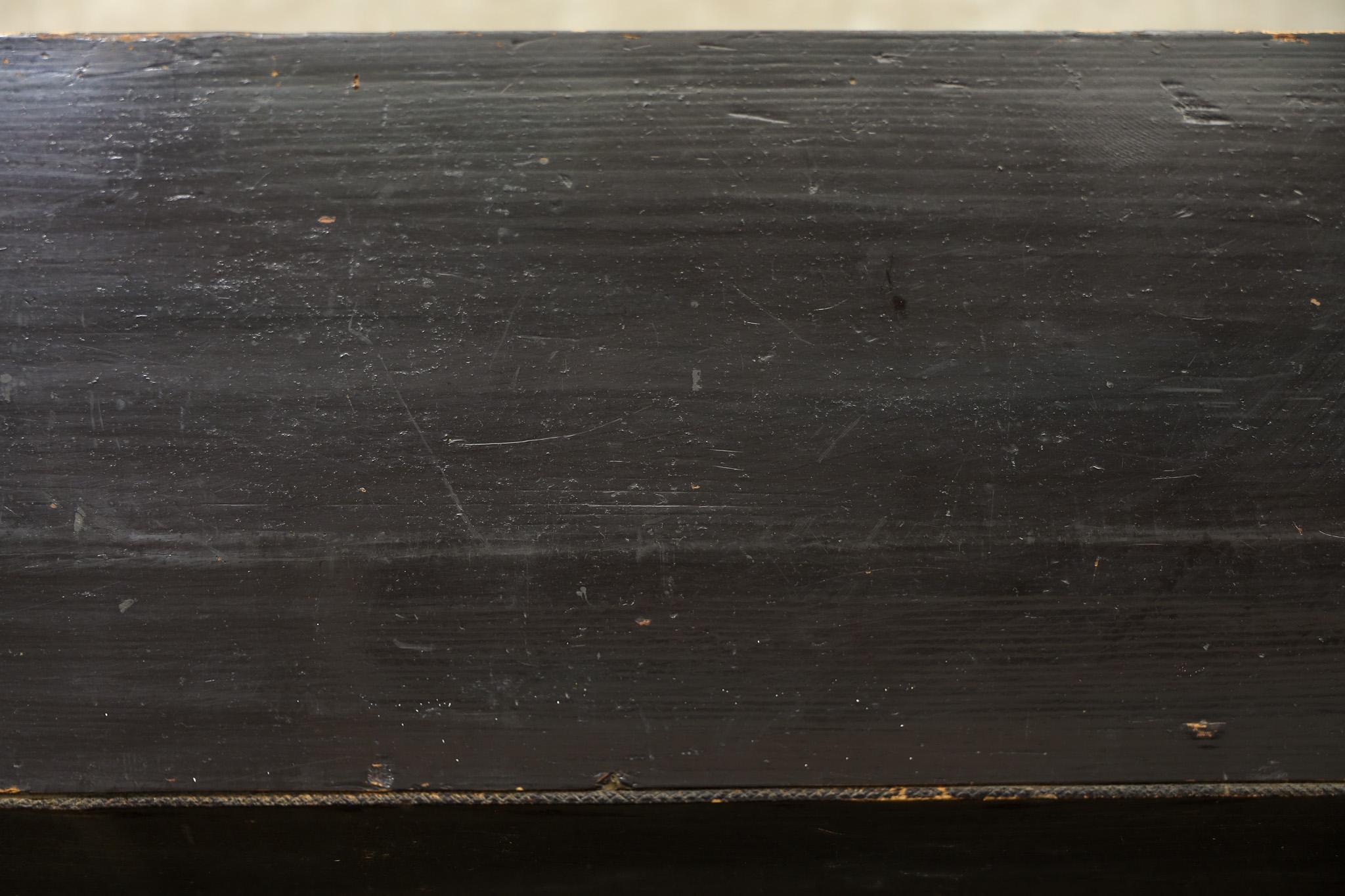 Armario antiguo japonés con puertas de celosía de madera, Wabi Sabi, Japandi en venta 8