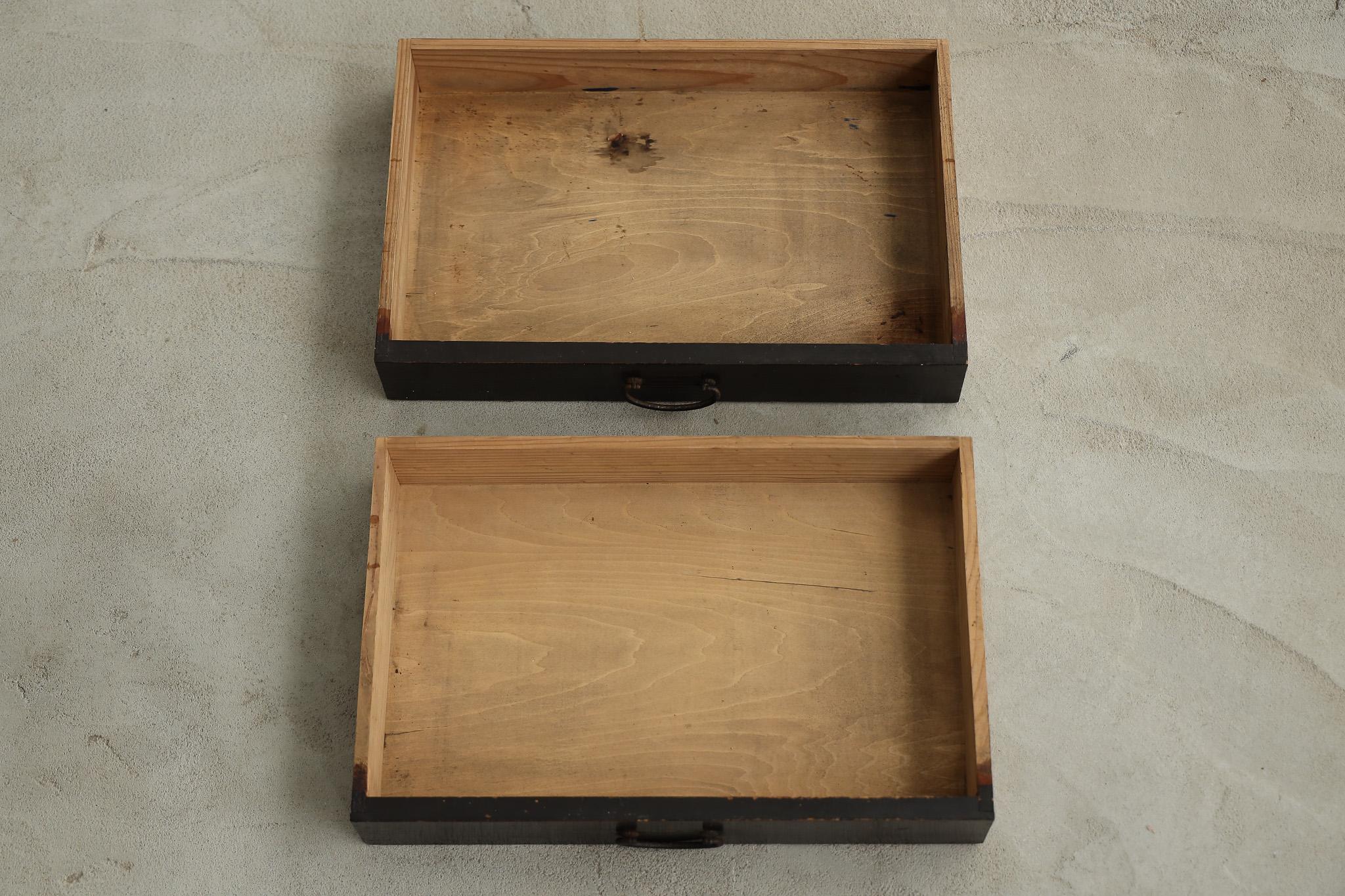 Armario antiguo japonés con puertas de celosía de madera, Wabi Sabi, Japandi en venta 11