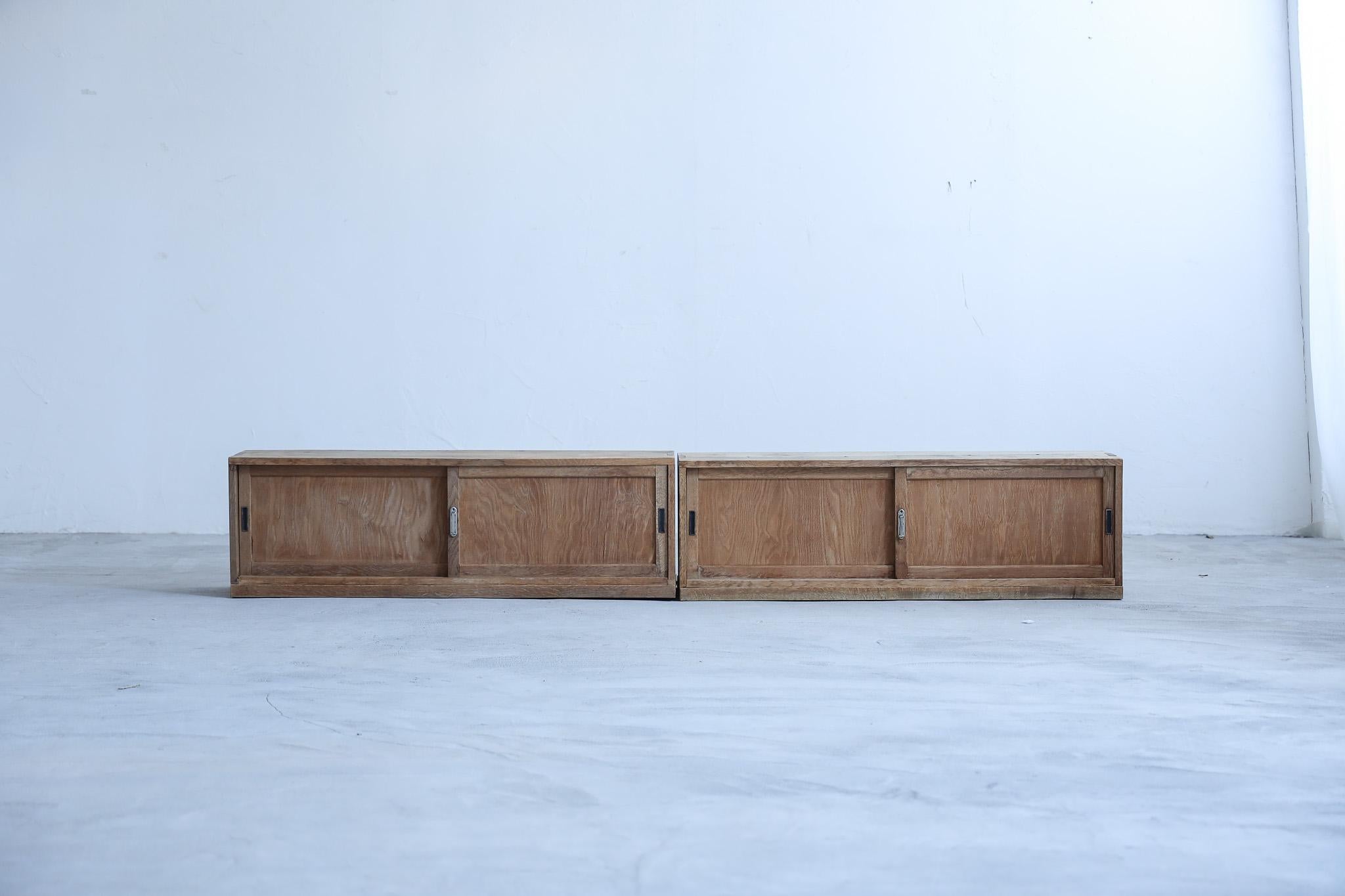 Taisho Japanese Antique Cabinets , Low board Storage , Wabi Sabi, Japandi For Sale