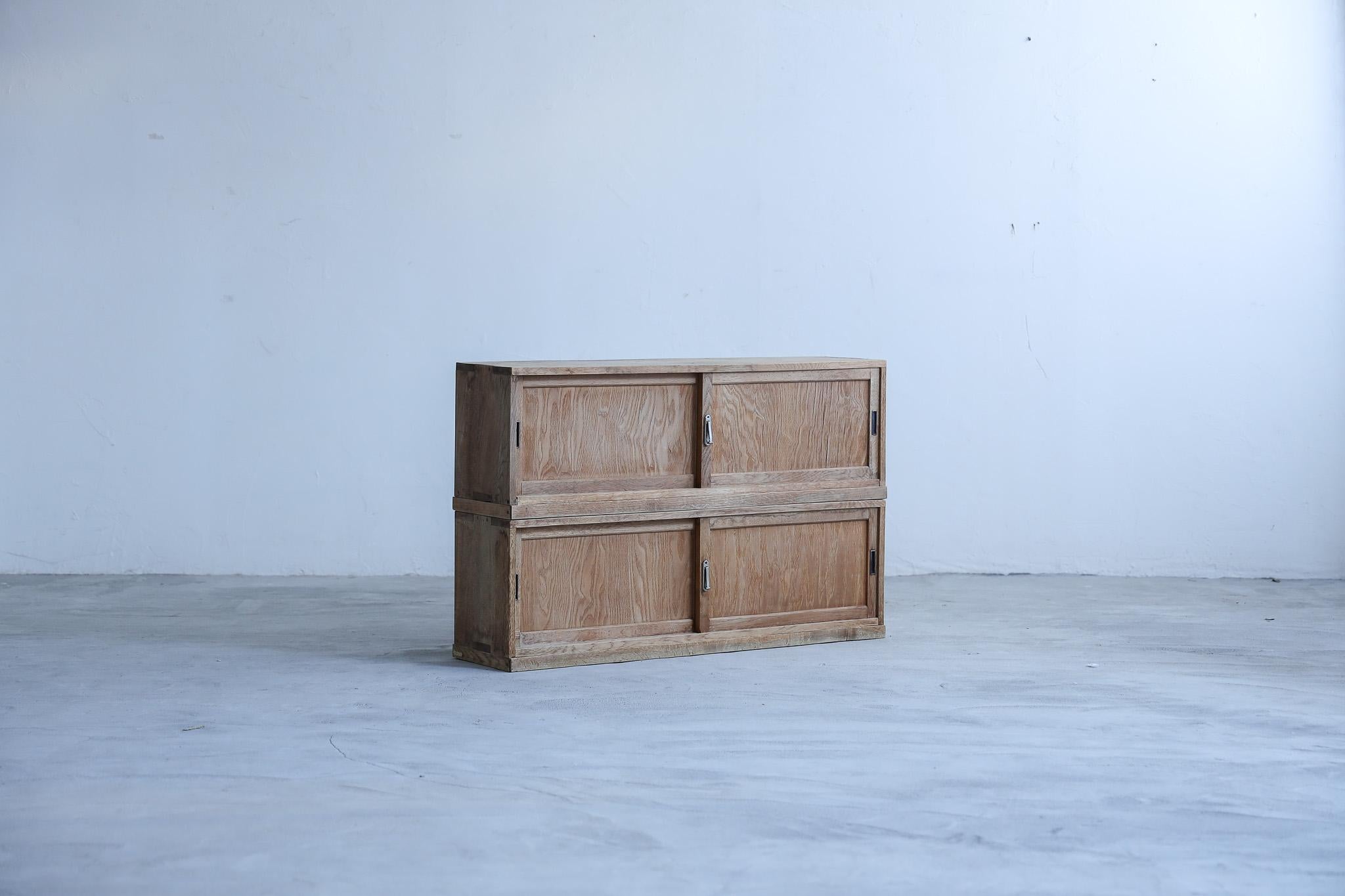 Hand-Crafted Japanese Antique Cabinets , Low board Storage , Wabi Sabi, Japandi For Sale