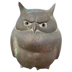Japanese Cast Bronze "Owl" Censer