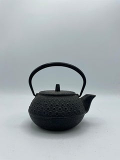 Japanese Antique Cast-Iron Tea Pot 'Hexagon' 1980s