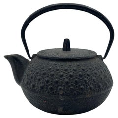 Japanese Vintage Cast-Iron Tea Pot 'Hexagon' 1980s