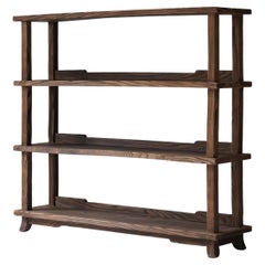 Vetrina antica giapponese in legno di cedro, anni '30-'50, stile Japandi Wabi-Sabi