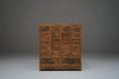 Japanese Antique Cedar Drawer Chest, 1940s–1960s, Japandi Wabi-Sabi