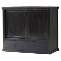 Japanese Antique Cedar Storage Cabinet, 1900s–1930s, Wabi-Sabi