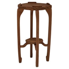 Japanese Antique Cedar 
Zelkova Flower Stand, 1940s–1960s, Japandi Wabi-Sabi