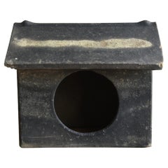 Japanese antique ceramic hut for God/1850-1900/wabisabi Architectural Object