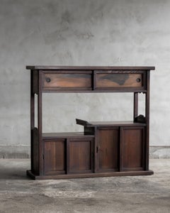 Japanese Antique Cha Tansu Cabinet, Taisho Era (1912–1926)