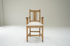 Silla Antigua Japonesa Niños Castaña Castaña Años 40 - 50