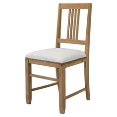 Japanese Antique Chair Oak Wood 1950s-1960s Primitive Japandi