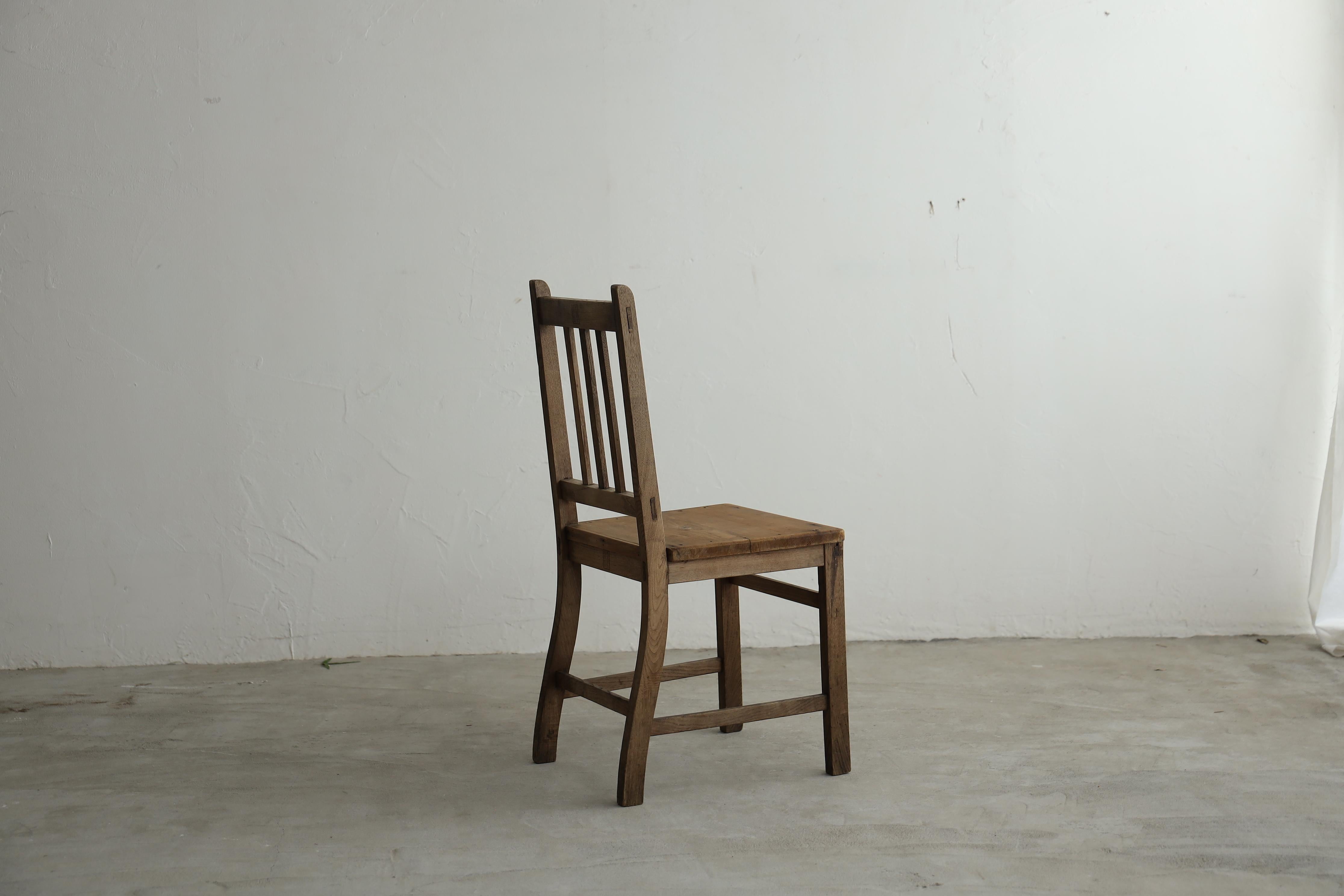 Japanese Antique Chairs, Primitive Wooden Chair, Wabi-Sabi For Sale 4