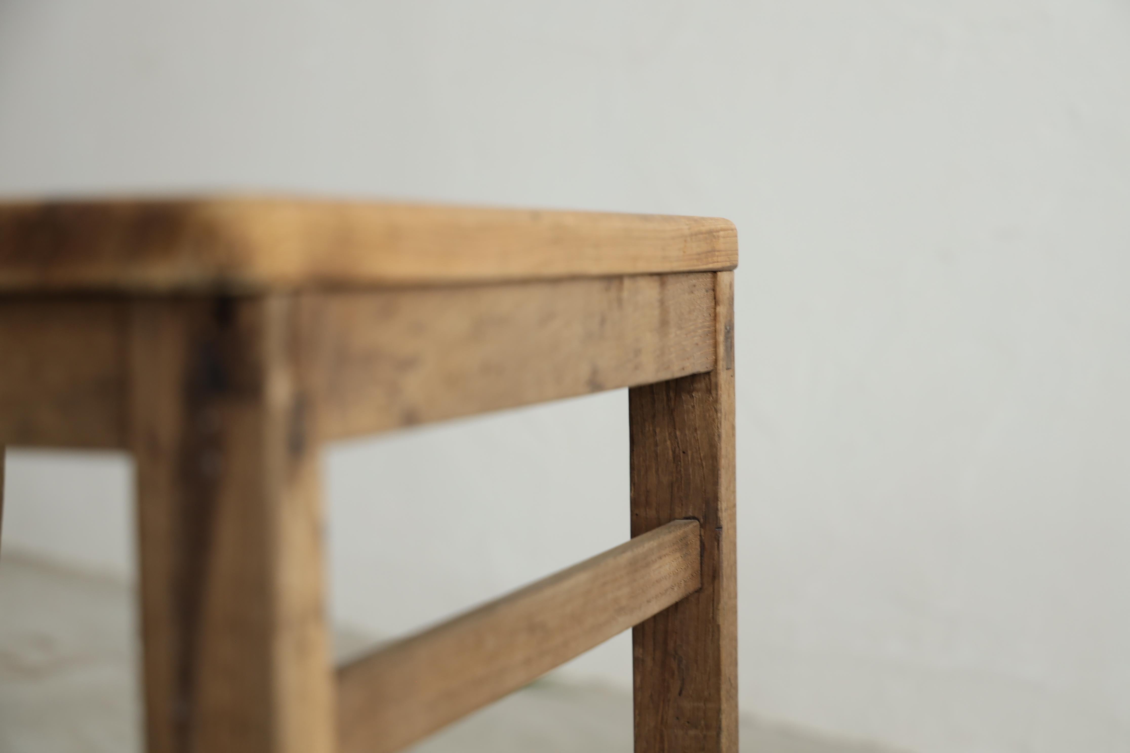 Japanese Antique Chairs, Primitive Wooden Chair, Wabi-Sabi For Sale 6