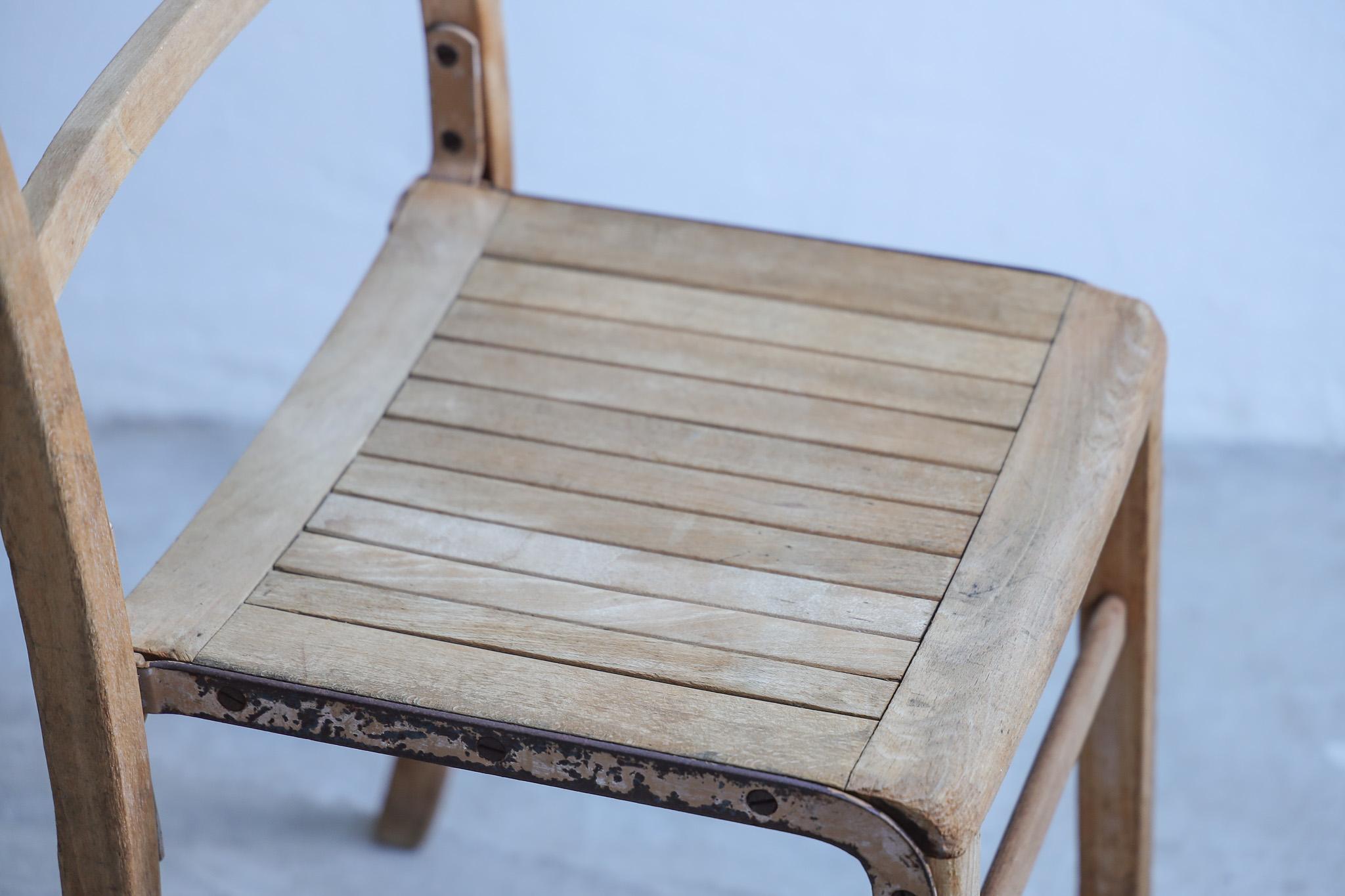 Japanese Antique Chairs, Rustic Wooden Chair, Wabi-Sabi For Sale 8