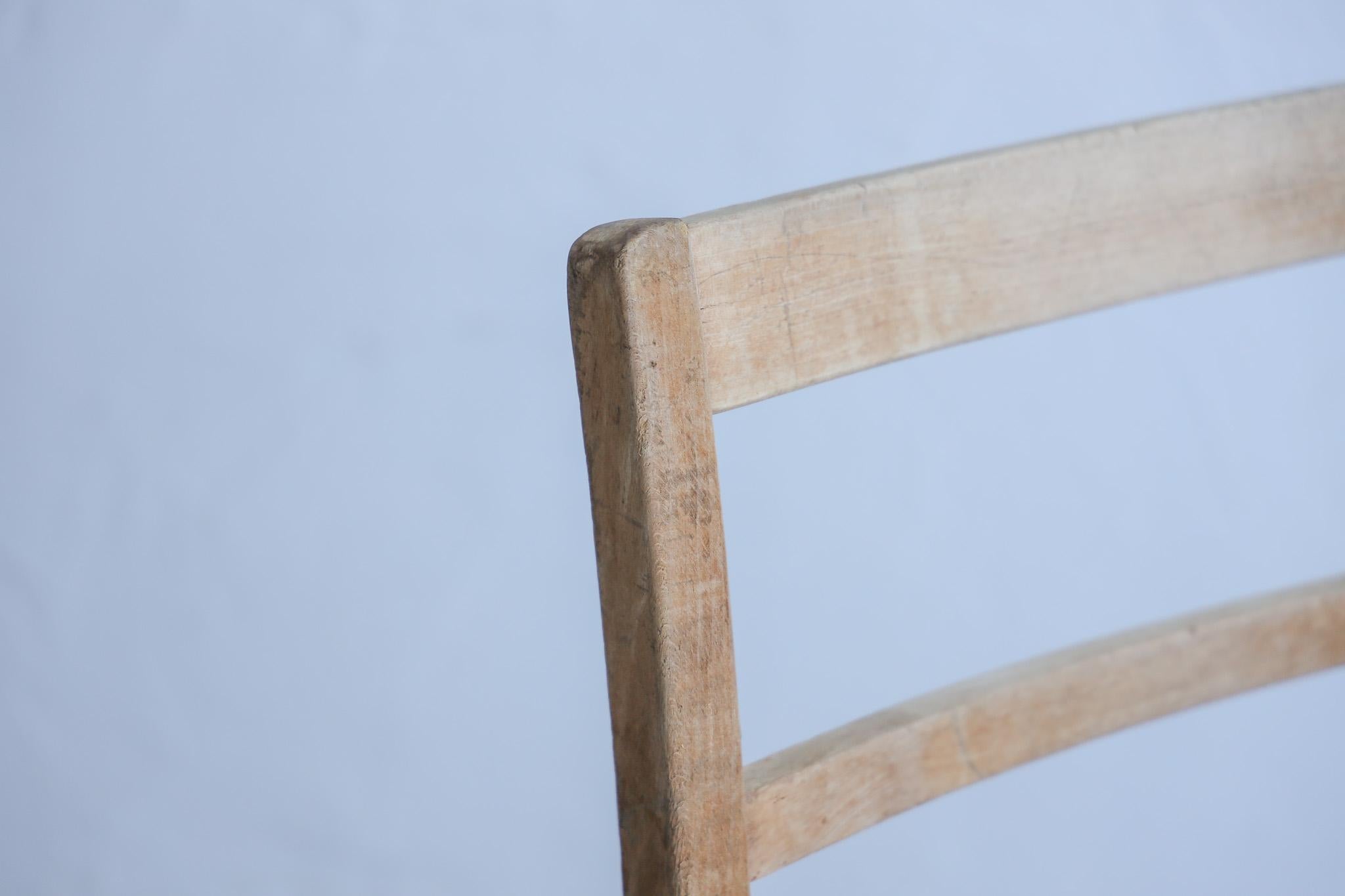 Japanese Antique Chairs, Rustic Wooden Chair, Wabi-Sabi For Sale 1