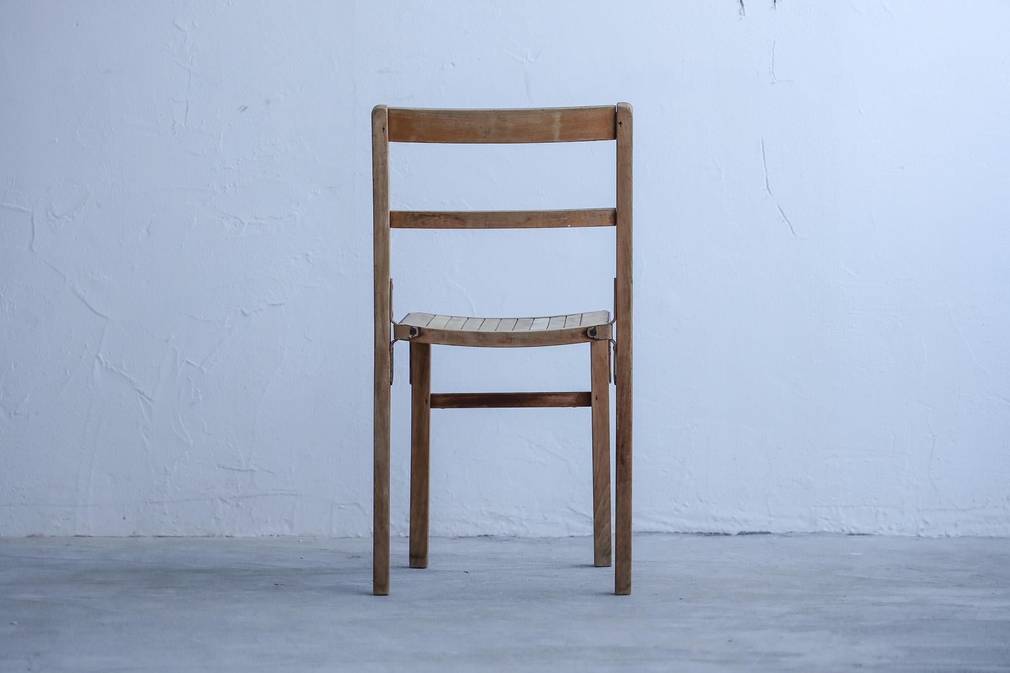 Japanese Antique Chairs, Rustic Wooden Chair, Wabi-Sabi For Sale 2