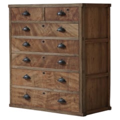 Japanese Antique Chest, 1930s–1950s, Keyaki, chestnut & Cedar, Japandi Wabi-Sabi