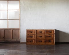 Japanese Antique Chest of Drawers Taisho Period Early 1900s Wabi Sabi Tansu
